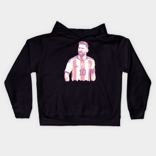 Messi Tribute - Lionel Soccer Player Goat Messi - Ronaldo Soccer Mbappe Messi Argentina Maradona Michael Jordan Inter Miami Ronaldinho Argentina Cristiano Ronaldo - 10 - Barcelona vs real Madrid - World Cup - Mundial de Futbol Kids Hoodie